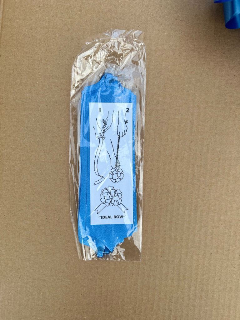 New Blue "Ideal Bow" Ribbon for Gifts