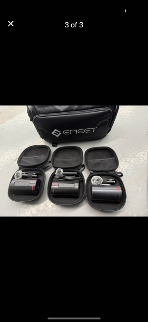 image for EMEET Microphone & Speakerphone Kit with carry case
