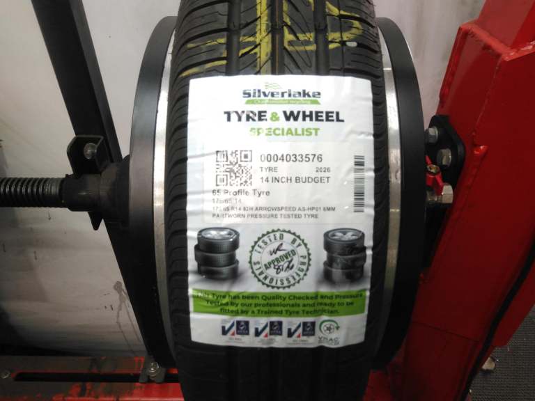 175 65 R14 82h Arrowspeed As-Hp01 6mm Partworn Pressure Tested Tyre