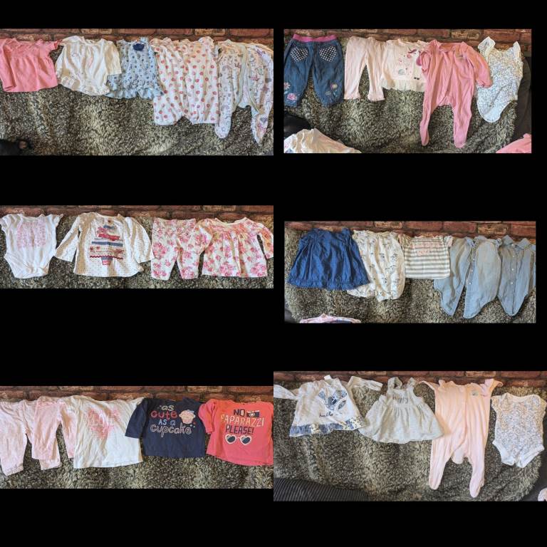 28pcs Baby Girl Bundle clothes 0-12months
