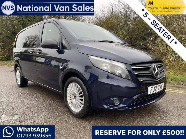 2021 Mercedes-Benz Vito 2.0 116 CDI Premium Crew Van G-Tronic RWD L1 Euro 6 (s/s) 5dr PANEL VAN D...