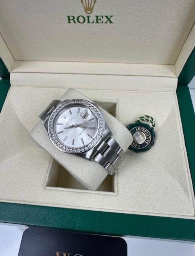 ROLEX 34MM STEEL BOX AND CERTIFICATES