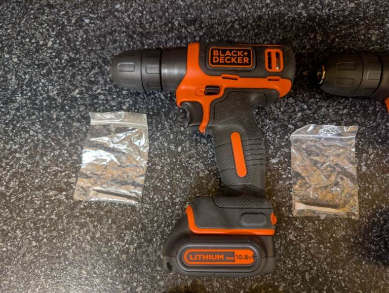 3 x Black & Decker Cordless Drills, Batteries & Chargers. New Unused.