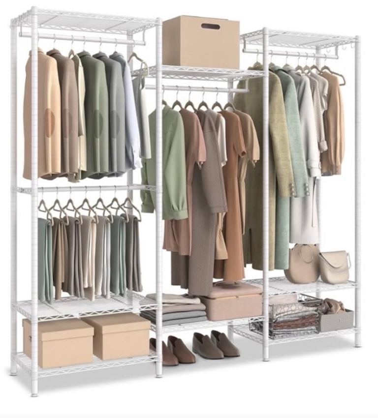 REIBII 380kg Strong Heavy Duty Clothes Rail, 