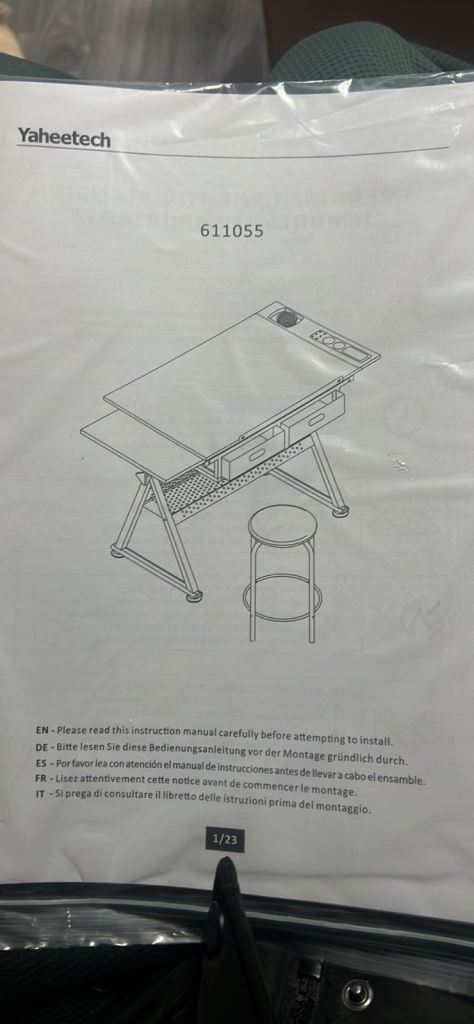 New in box desk and chair 