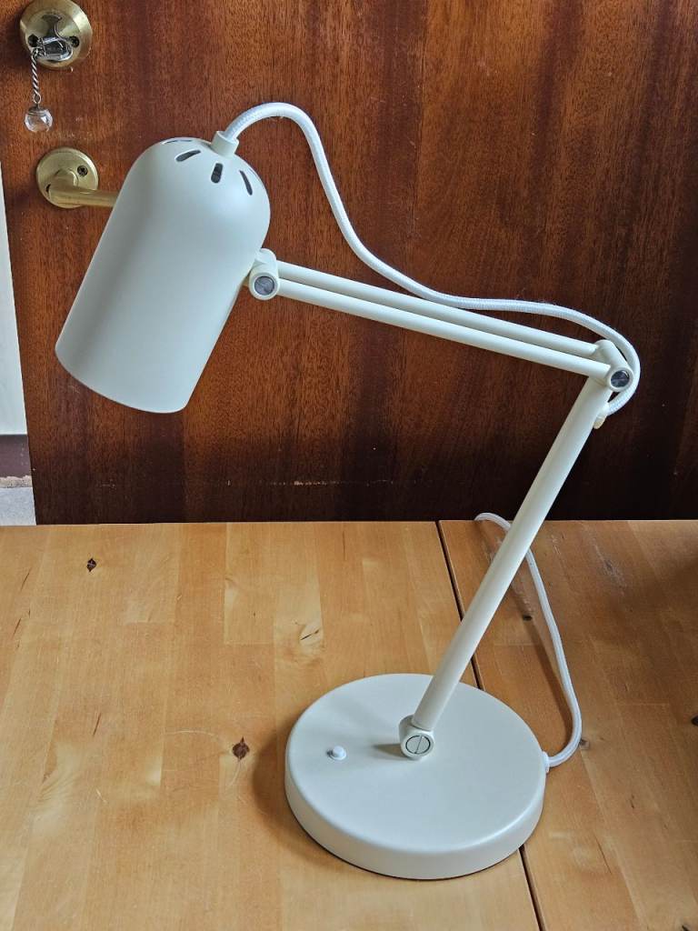 Ikea cream adjustable Desk Lamp / table lamp  £9