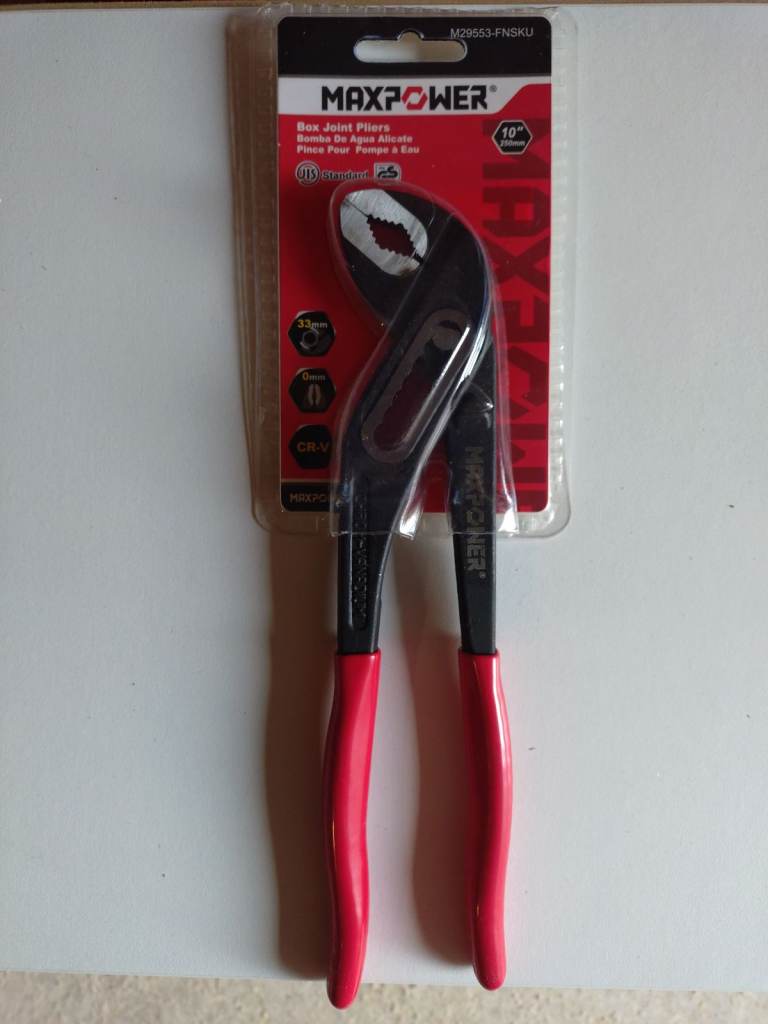 New MAXPOWER Water Pump Pliers – 10 inch, Still in Packaging