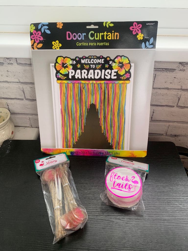 New 'Welcome to Paradise' Door Curtain and Party Accessories