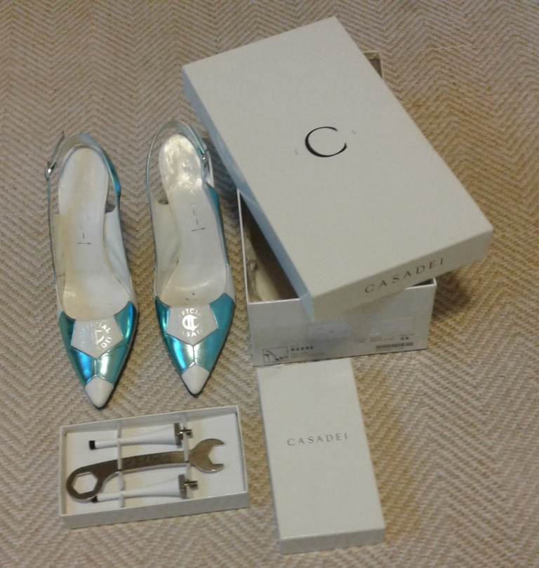 image for Brand New condition with the box CASADEI women’s shoes and purse, size 36, Made in Italy