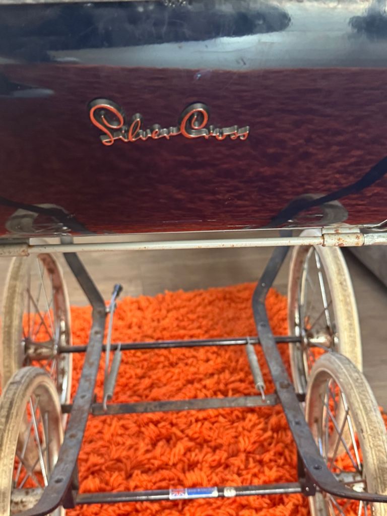 Silver Cross Vintage Pram – Black, Fair Condition