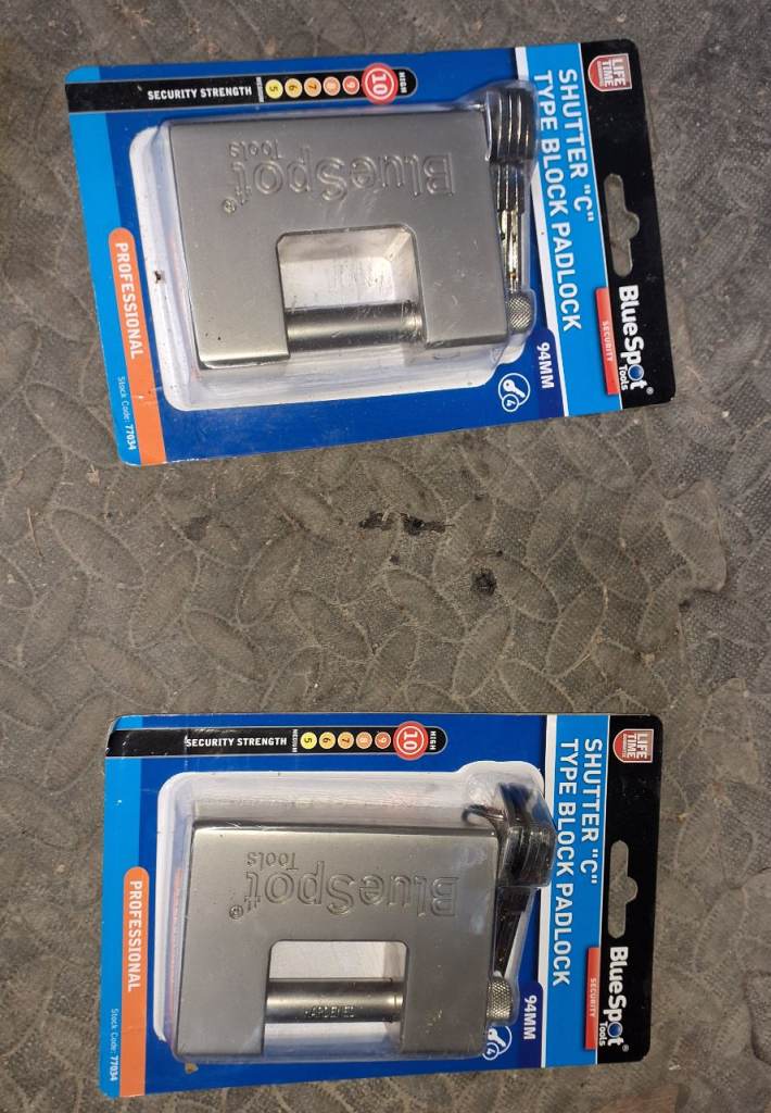 Padlocks C type Disc Shackle high security garage shed BRAND NEW 