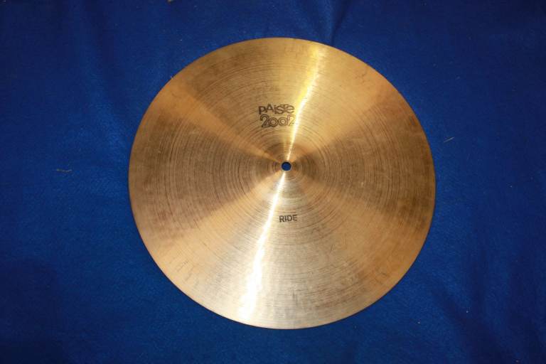 Vintage 1970s Paiste 2002 Series ~ Black Label ~ 16 INCH RIDE CYMBAL ~ Weight 1231 grams ~ £600 ovno