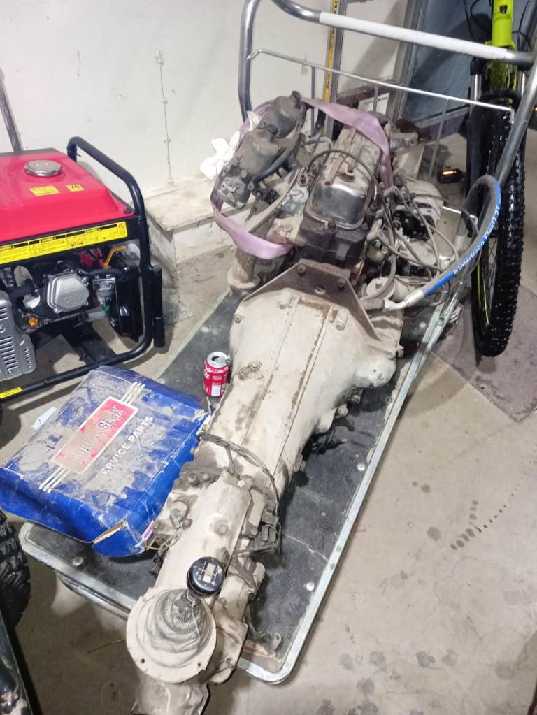 Mg engine and gearbox with overdrive