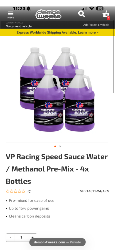 Vp racing speed sauce brand new 