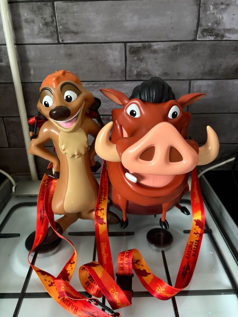 Disney Timon and pumba popcorn bucket and sipper 