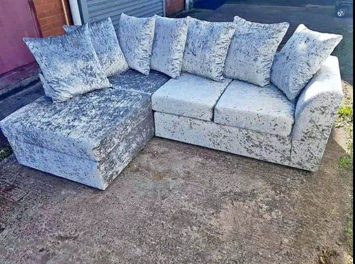 ✅ Top Quality Dylan Crushed Velvet Sofas – Corner & 3+2 Seater Couch | Ready to Go 🚚