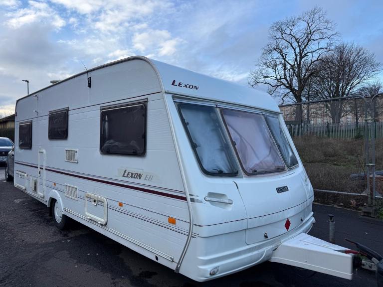 For sale my Caravan Lunar lexon  fix bed 4/5 berth  Cris registered here V5 register 