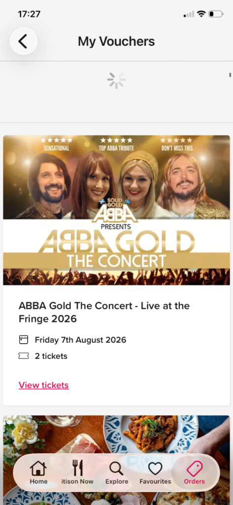 Abba Gold Live at the  Edinburgh Fringe  