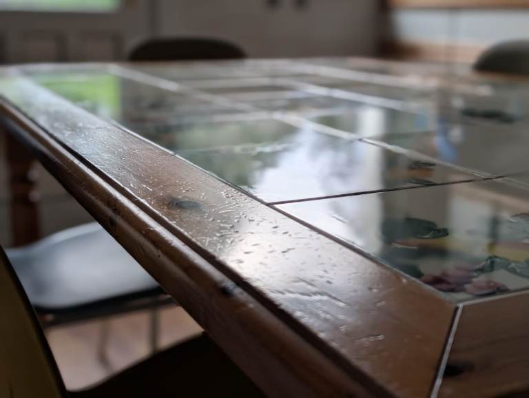 Italian tiled pine table