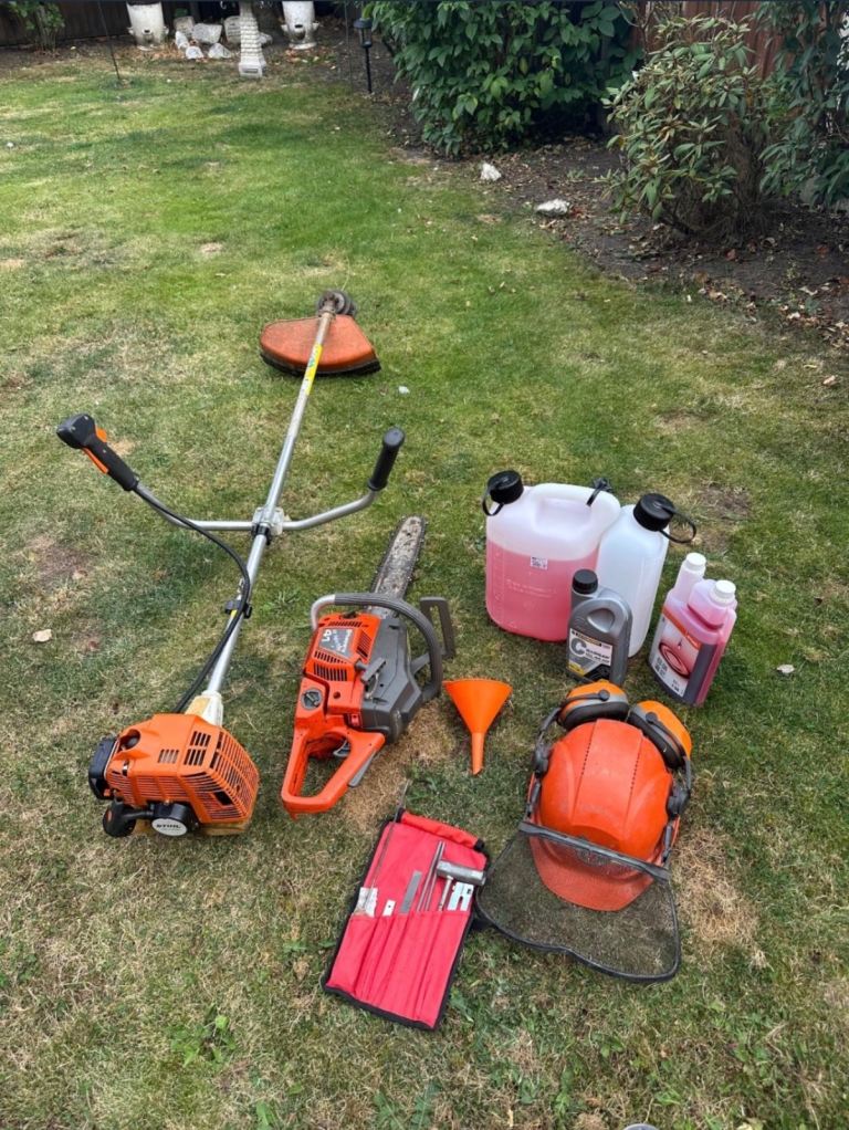 Stihl FS 85 Strimmer, Husqvarna Chainsaw & Garden Tool Bundle