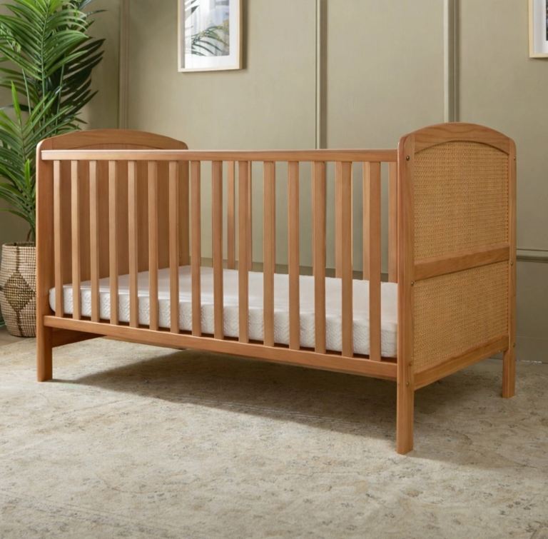 Wooden Baby Cot Bed ( Mattress included )