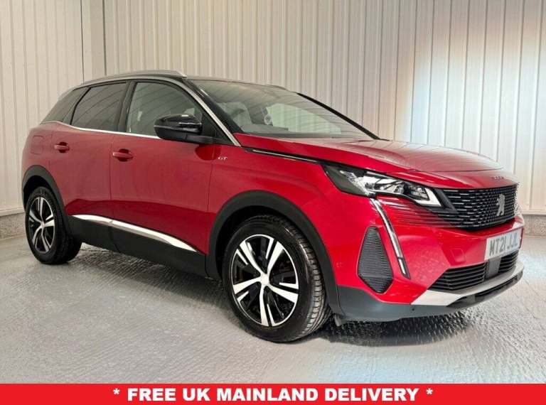 2021 Peugeot 3008 1.2 PureTech GT SUV 5dr Petrol Manual 130 bhp HATCHBACK Petrol Manual