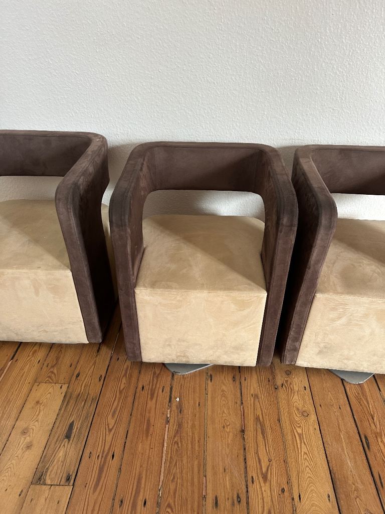 Rotatable Beige/Brown chsirs