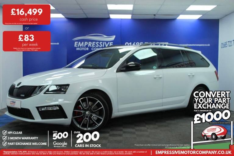 2019 19 SKODA OCTAVIA 2.0 TSI GPF VRS ESTATE 5DR PETROL MANUAL EURO 6 (S/S) (245
