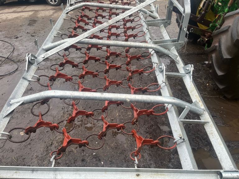 Jarmet  14 ft manual fold chain harrows No Vat 