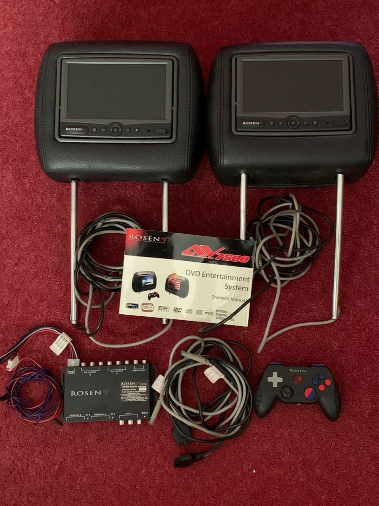 Rosen car dvd player’s and headrest’s 