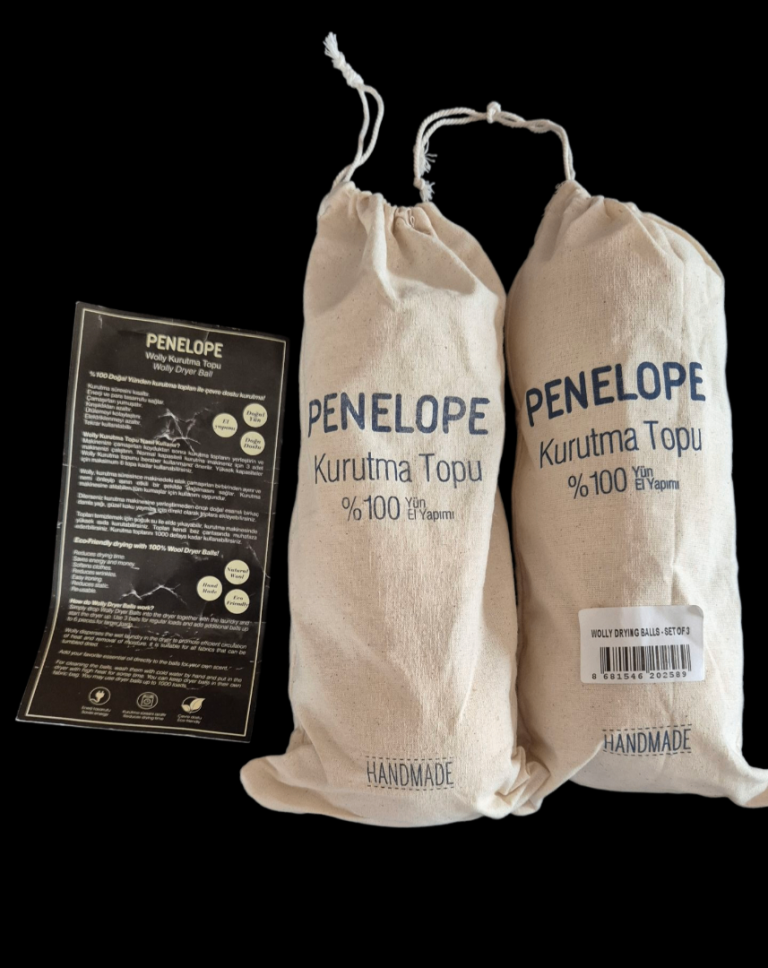 image for New 100% natural wool drier balls 2 packs of 3 in bags with instructions.