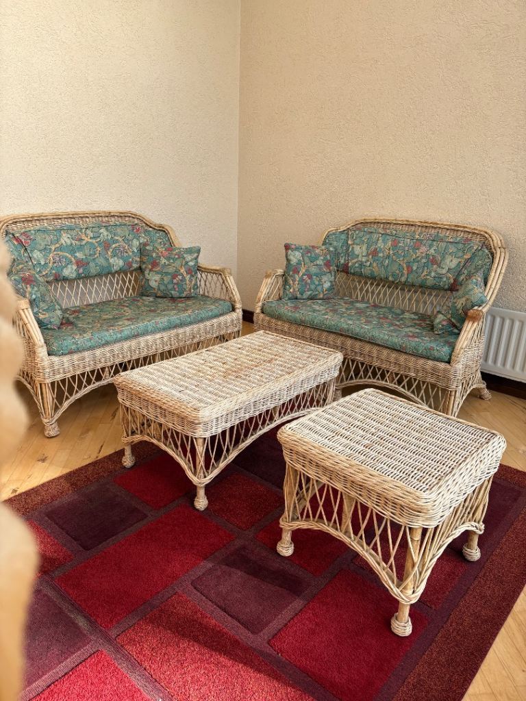 Conservatory Sofas x2 with coffee/side tables