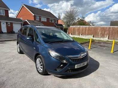 2015 VAUXHALL ZAFIRA 1.6 DIESEL CDTI 136 BHP 7 SEATER MPV 6 SPEED MANUAL EURO 6B ULEZ