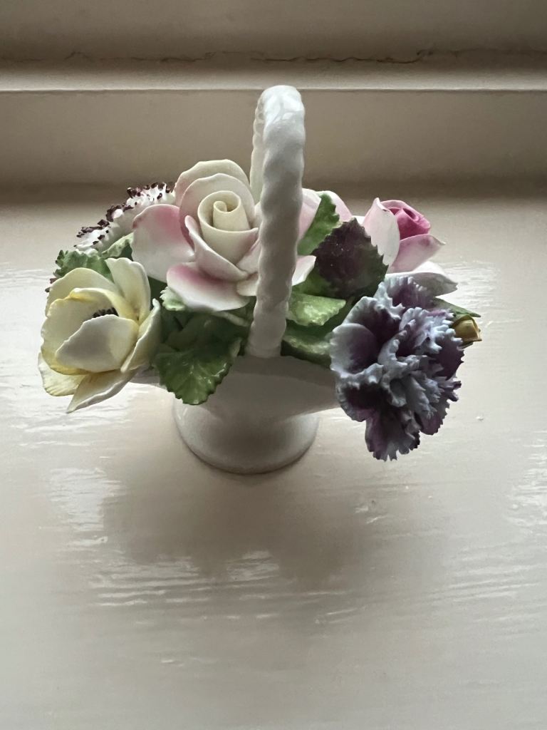 Really pretty Royal Doulton Bone China floral basket. 
