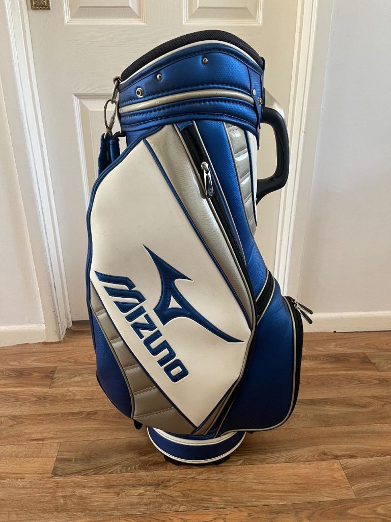 Mizuno Golf Cart Bag - Blue, White, Silver