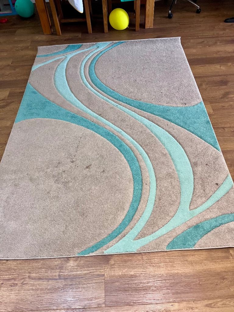 Dunelm Mirage Teal Rug 160x230cm – Good Condition