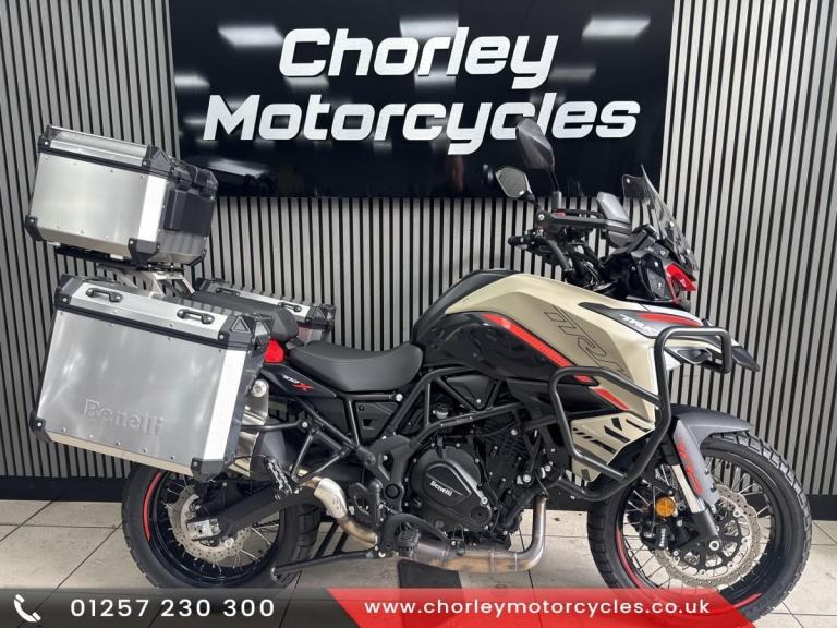 2027/74 plate Benelli TRK702 X adventure with only 932 miles and 1 owner