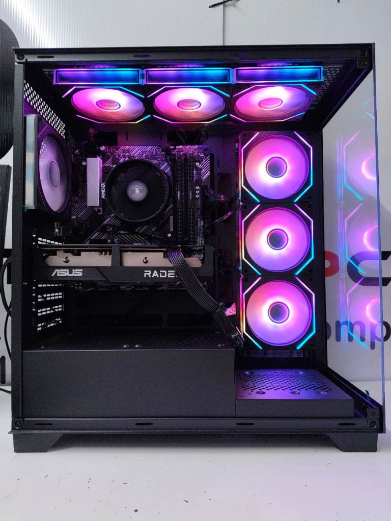 Custom Built Gaming Computer PC Setup with Monitor | Ryzen 5 | 16GB RAM ...