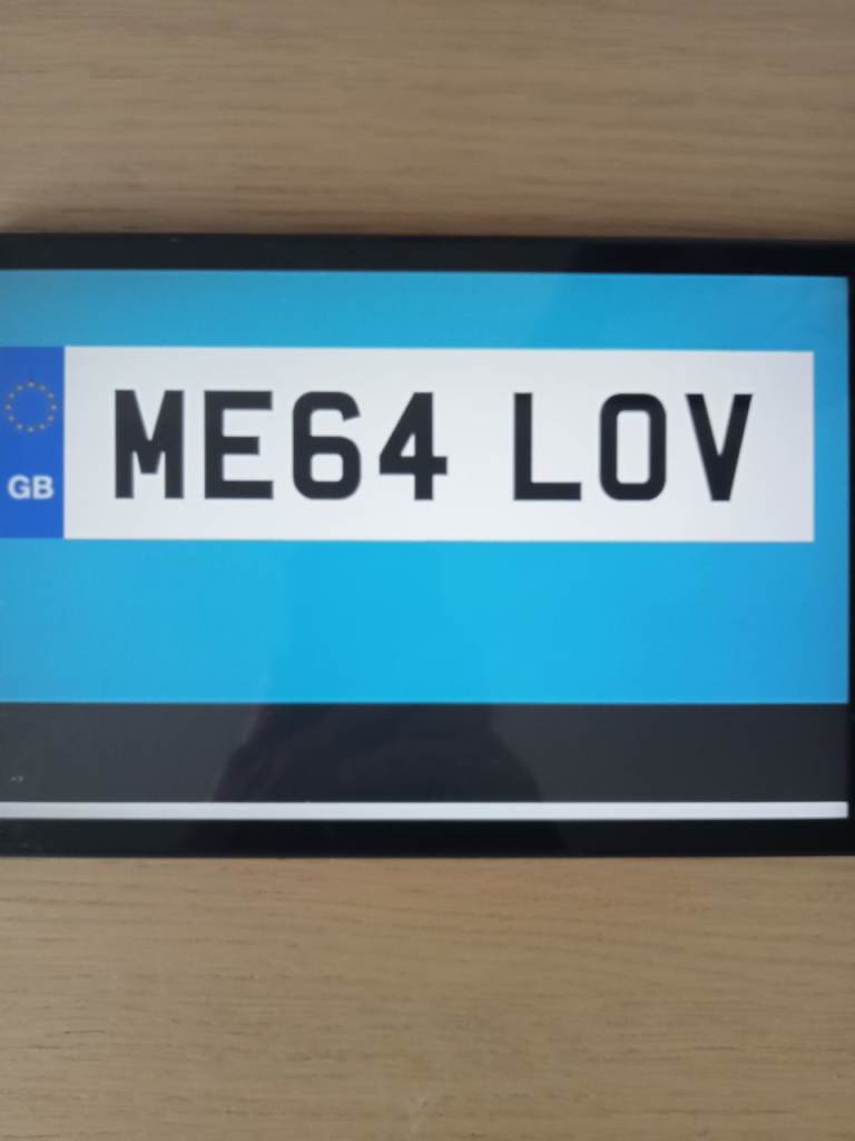 My registration number MEGA LOV 