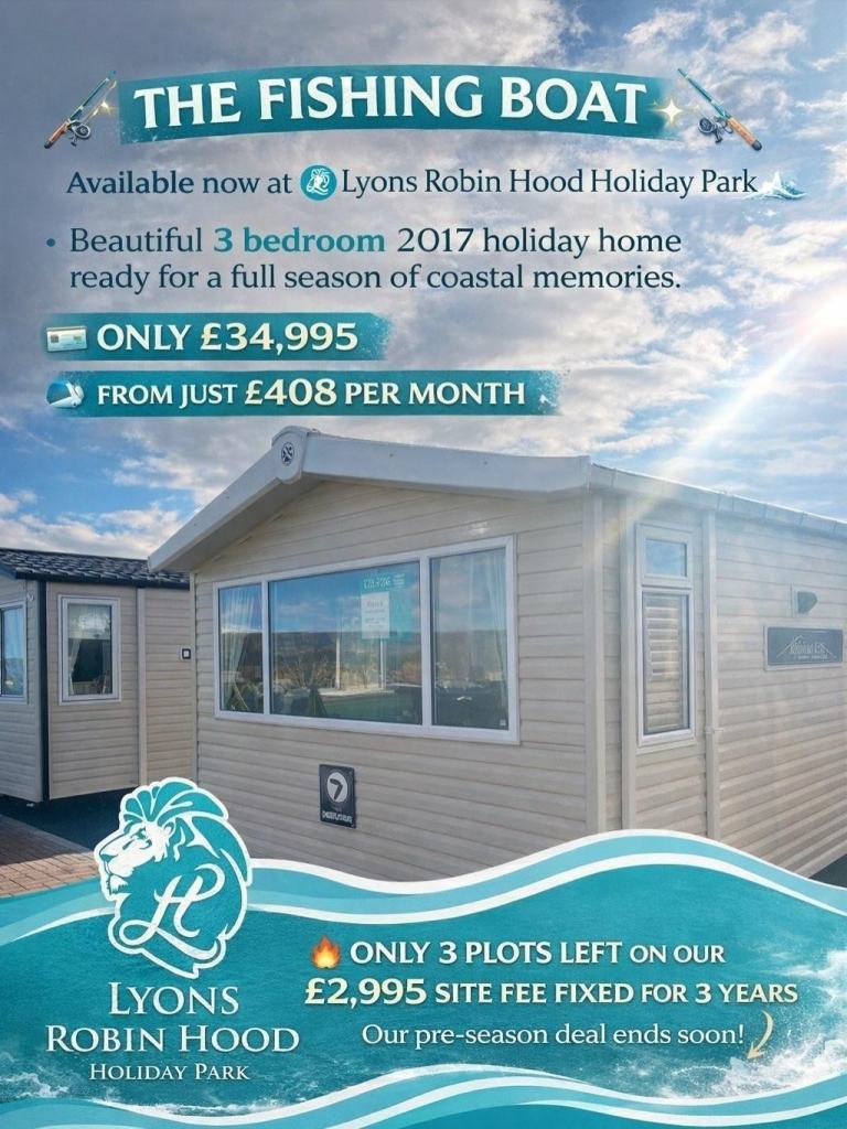 SITED STATIC CARAVAN FOR SALE BY THE COAST