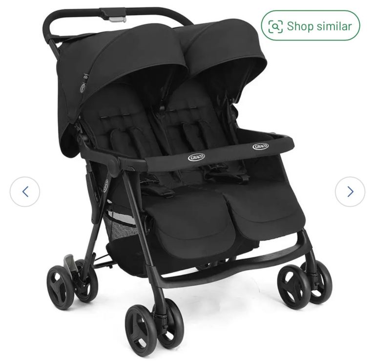 Graco DublDuo Twin Pushchair - Black