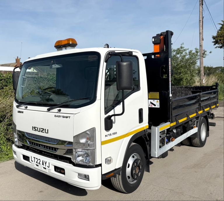 2022 ISUZU FORWARD N75.150 TIPPER 7.5 TON TARMAC CHUTES 10,000 MILE 3SEAT EURO6