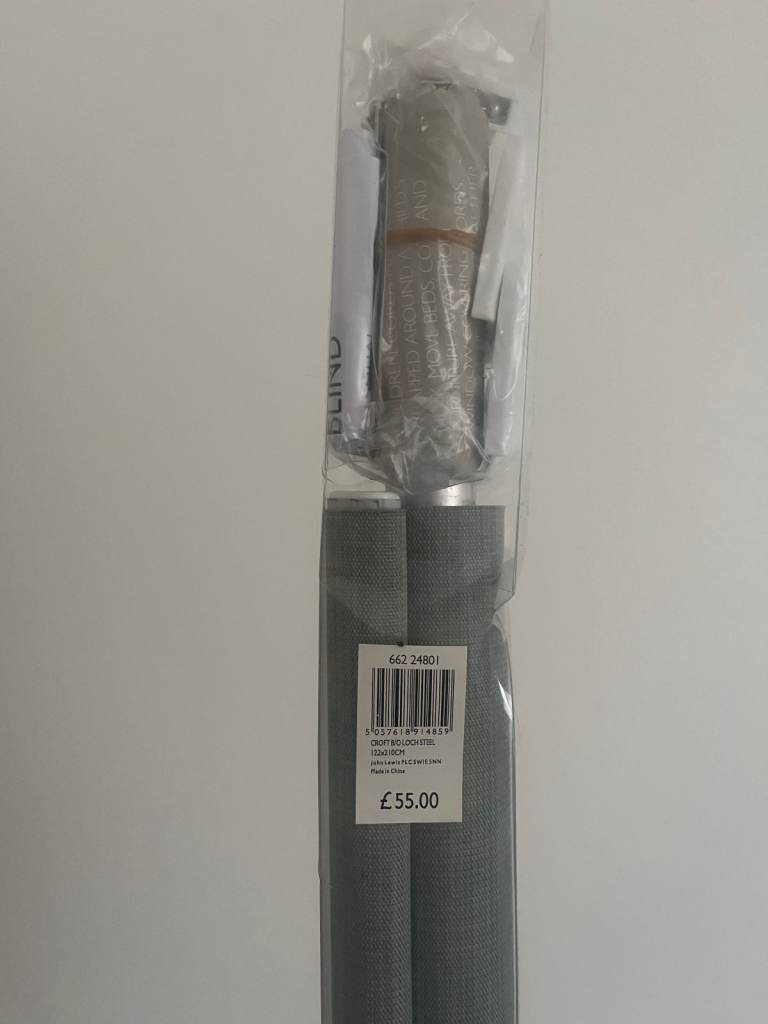 John Lewis Loch Blackout Roller Window Blind in Sage