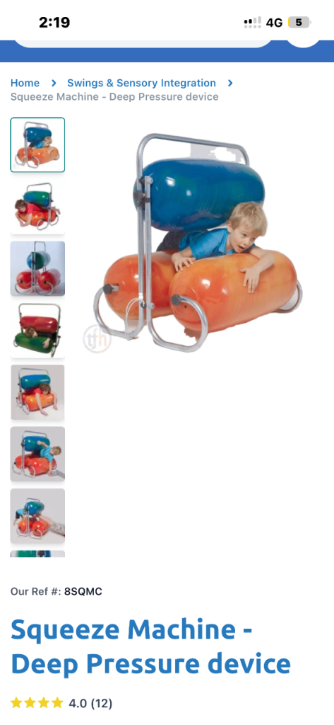 Sensory Squeeze Machine 