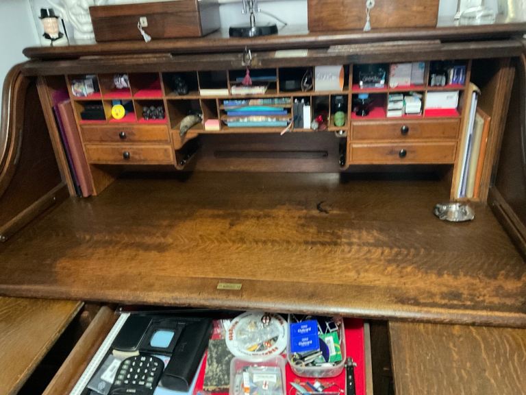 Stunning large antique Tambour desk 