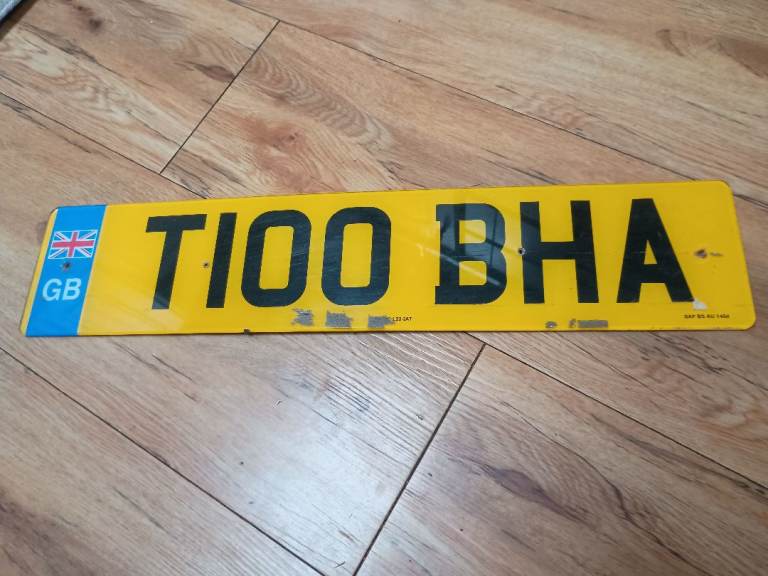 Personalised registration plate number 