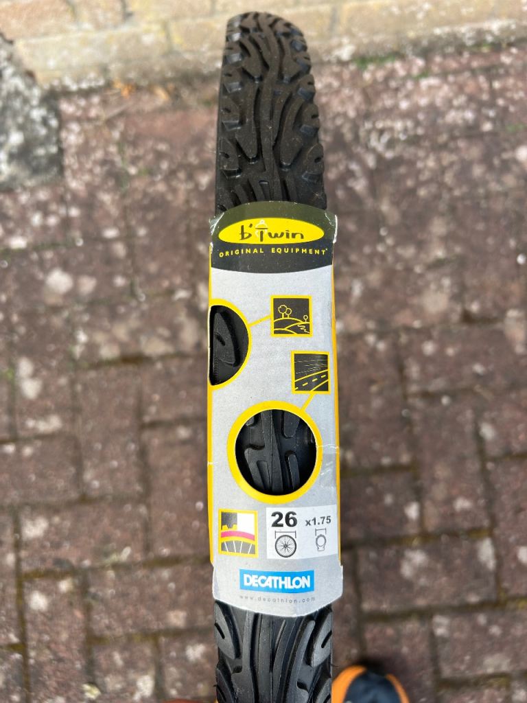 B'Twin 26 x 1.75 Bike Tyre – Brand New