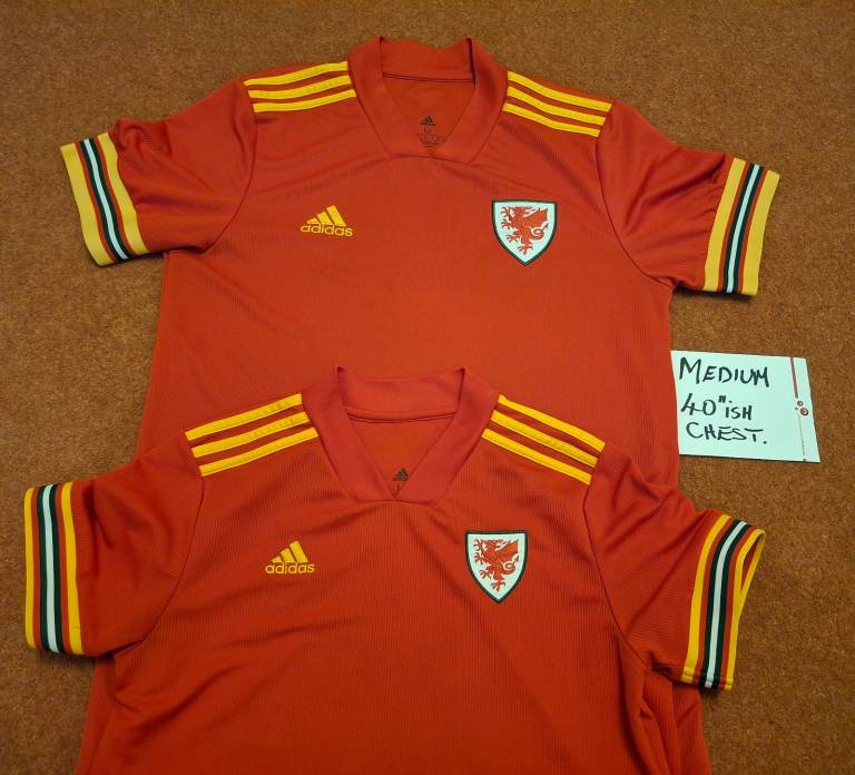 1 x Wales Football Shirts. Medium.Excellent Clean Condition.£10 each