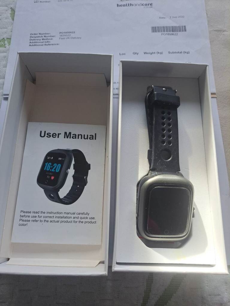 Location tracker watch with phone and fall monitor