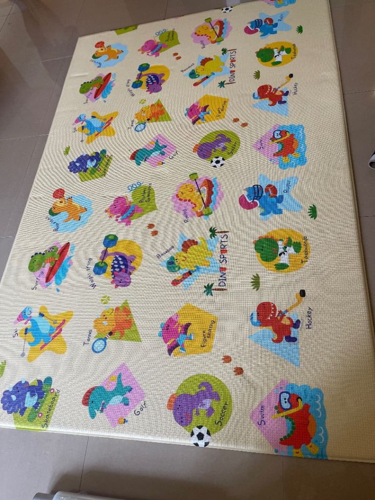 Unigo Dino Sports Double-Sided Play Mat - Good Condition